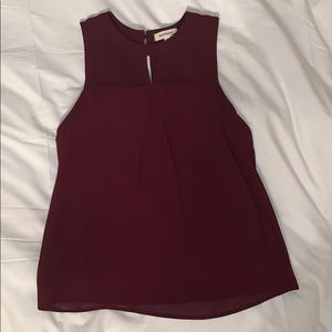 Burgundy tank top